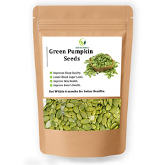 New Era Herbals Green Pumpkin Seeds in a resealable pouch