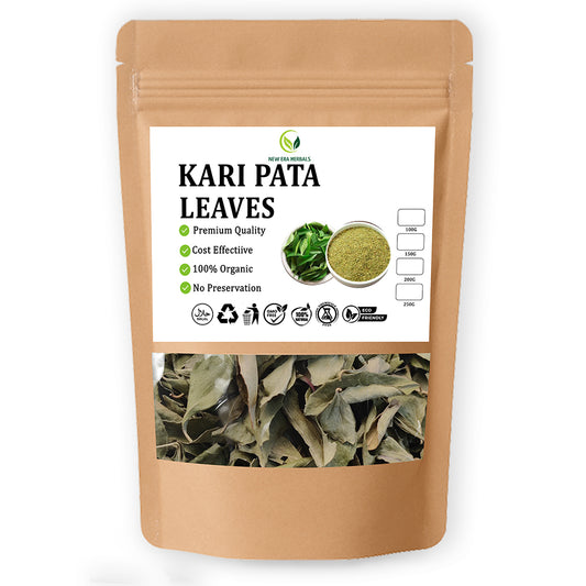 New Era Herbals Kari Pata dried curry leaves in a resealable pouch